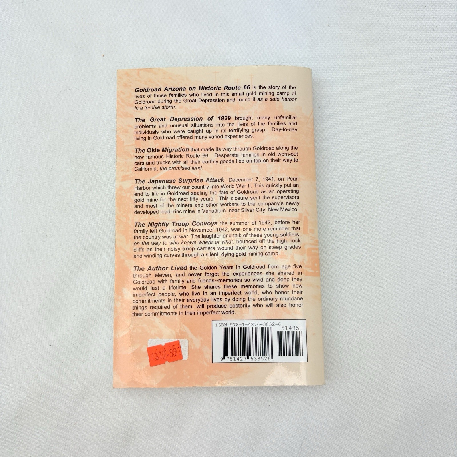 Goldroad Arizona On Historic Route 66 Paperback ISBN#9781427638526