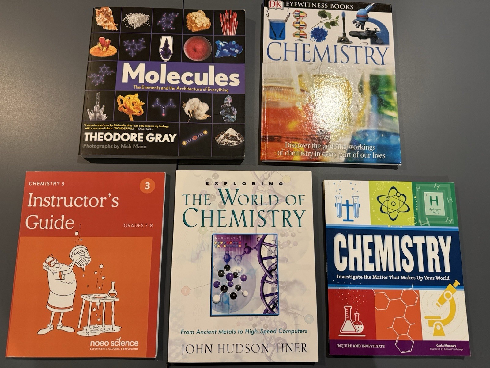 Noeo Science – Chemistry 3, Grades 7-8; Instructors Guide plus books