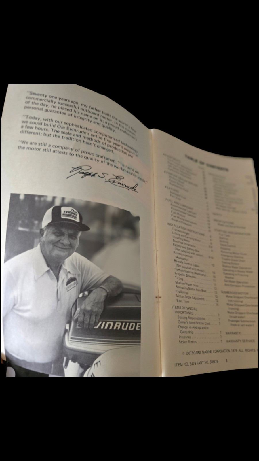 1980 Owner’s-Operator’s Manual, 9.9 /15 HP Models:Listed in Pictures-EUC