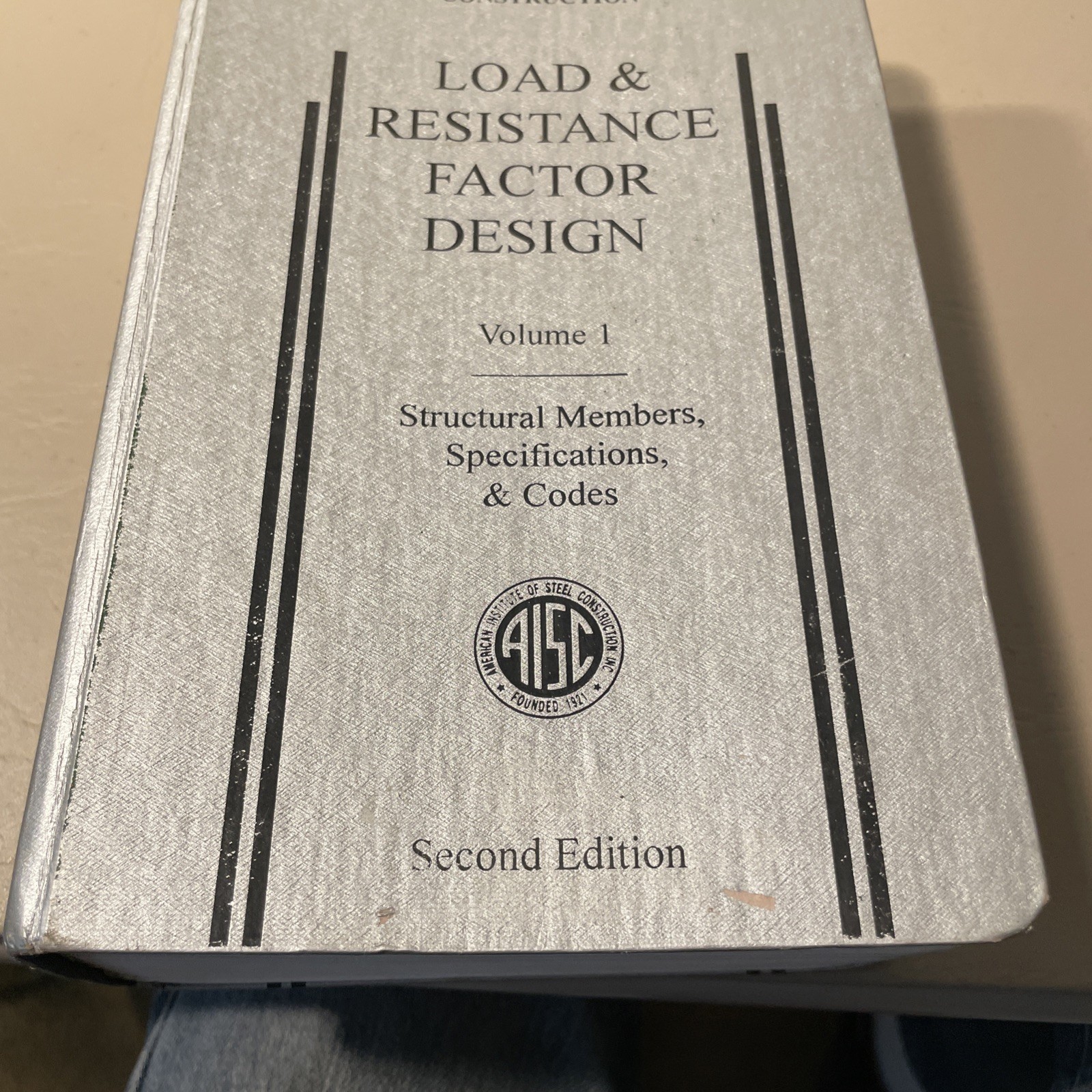 AISC LOAD & RESISTANCE FACTOR DESIGN and FIVE vintage books on Steel