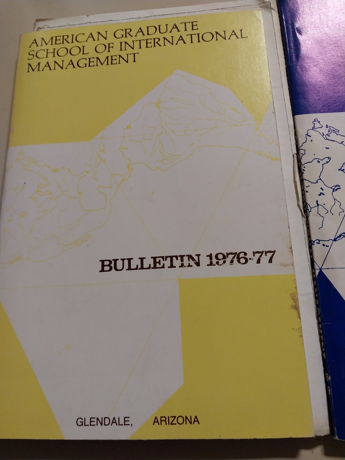 american graduate school of international management 1976-77, 78-79, &85-87 book