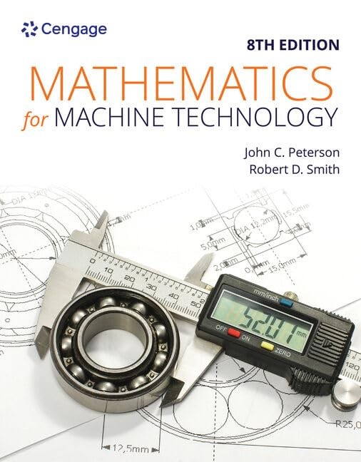 Mathematics for Machine Technology (MindTap Course List) – paperback Peterso…