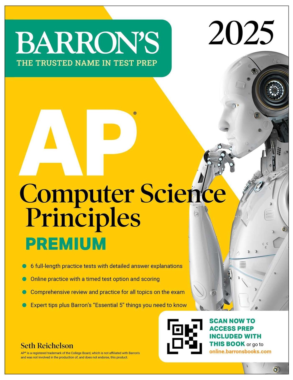 AP Computer Science Principles Premium, 2025: Prep Book with 6 Practice Test…