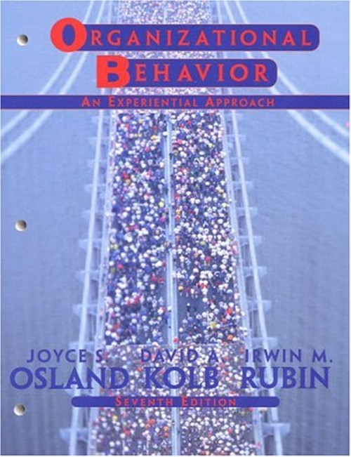 Organizational Behavior : An Experiential Approach Paperback