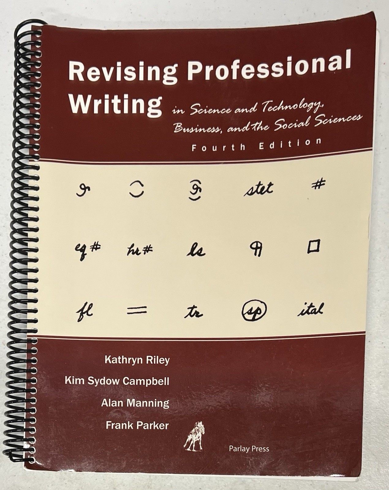 Revising Professional Writing Fourth 4th edition Parlay Press