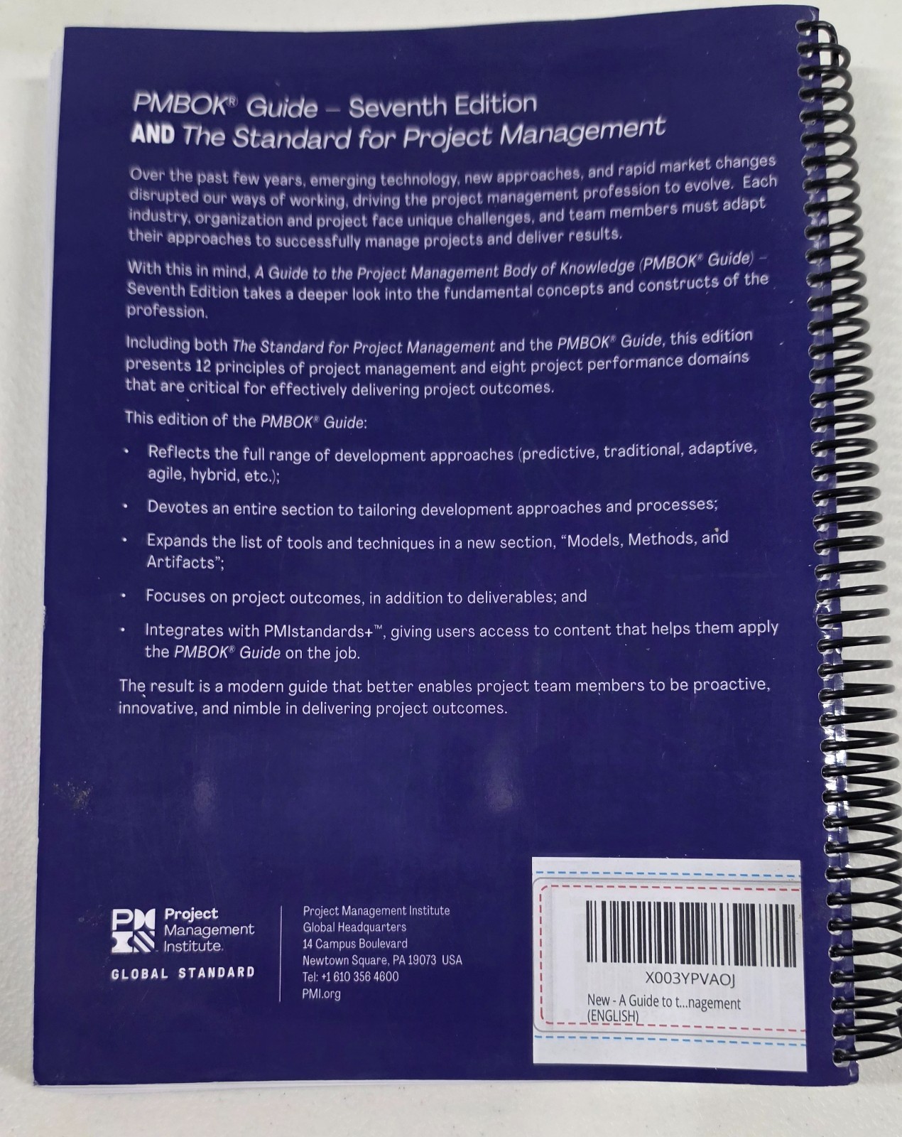 Pmbok® Guide Ser.: Guide to the Project Management Body Spiral Bound Version