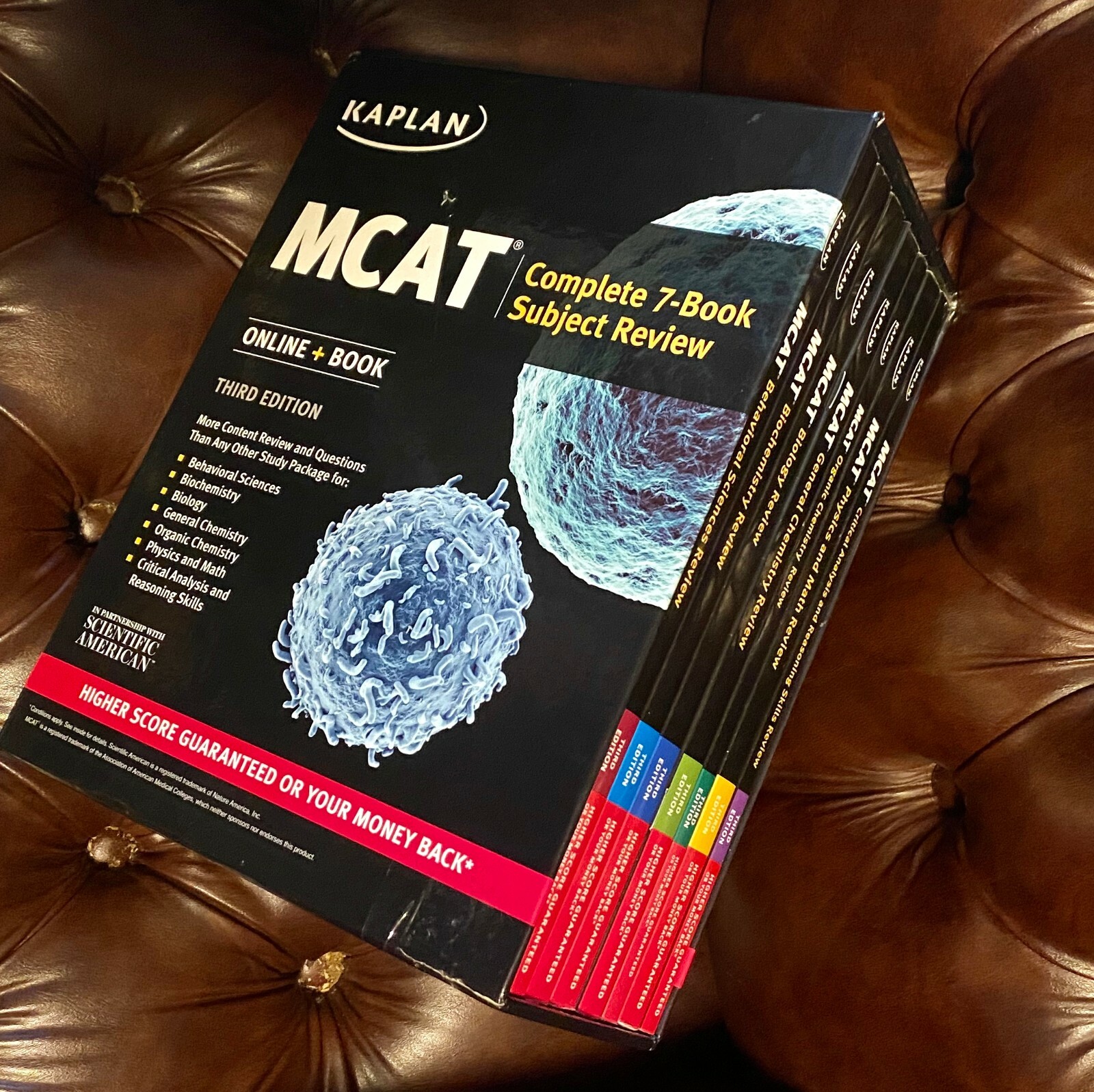 Kaplan Publishing MCAT Complete 7-book Subject Review 3rd Edition