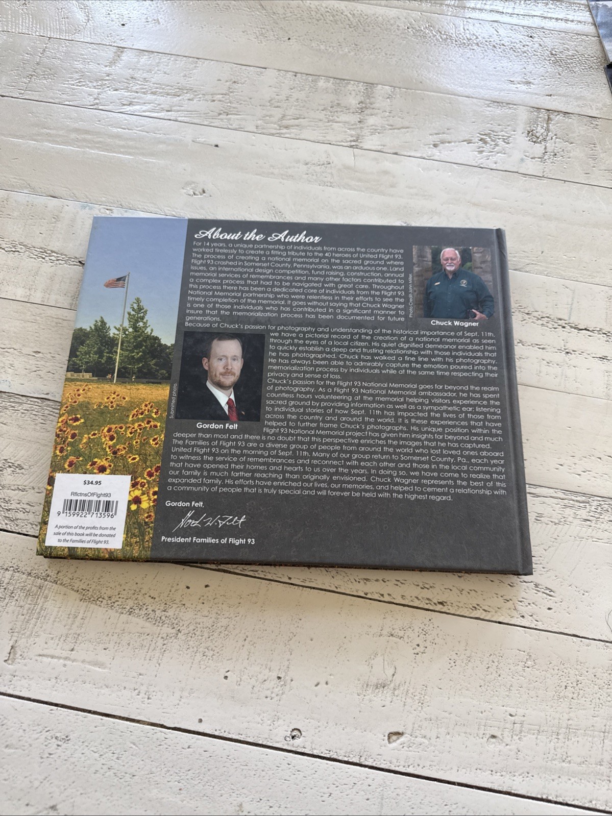 Reflections From the Memorial Flight 93 HC w/ NPS Pamphlets & Tickets 9/11