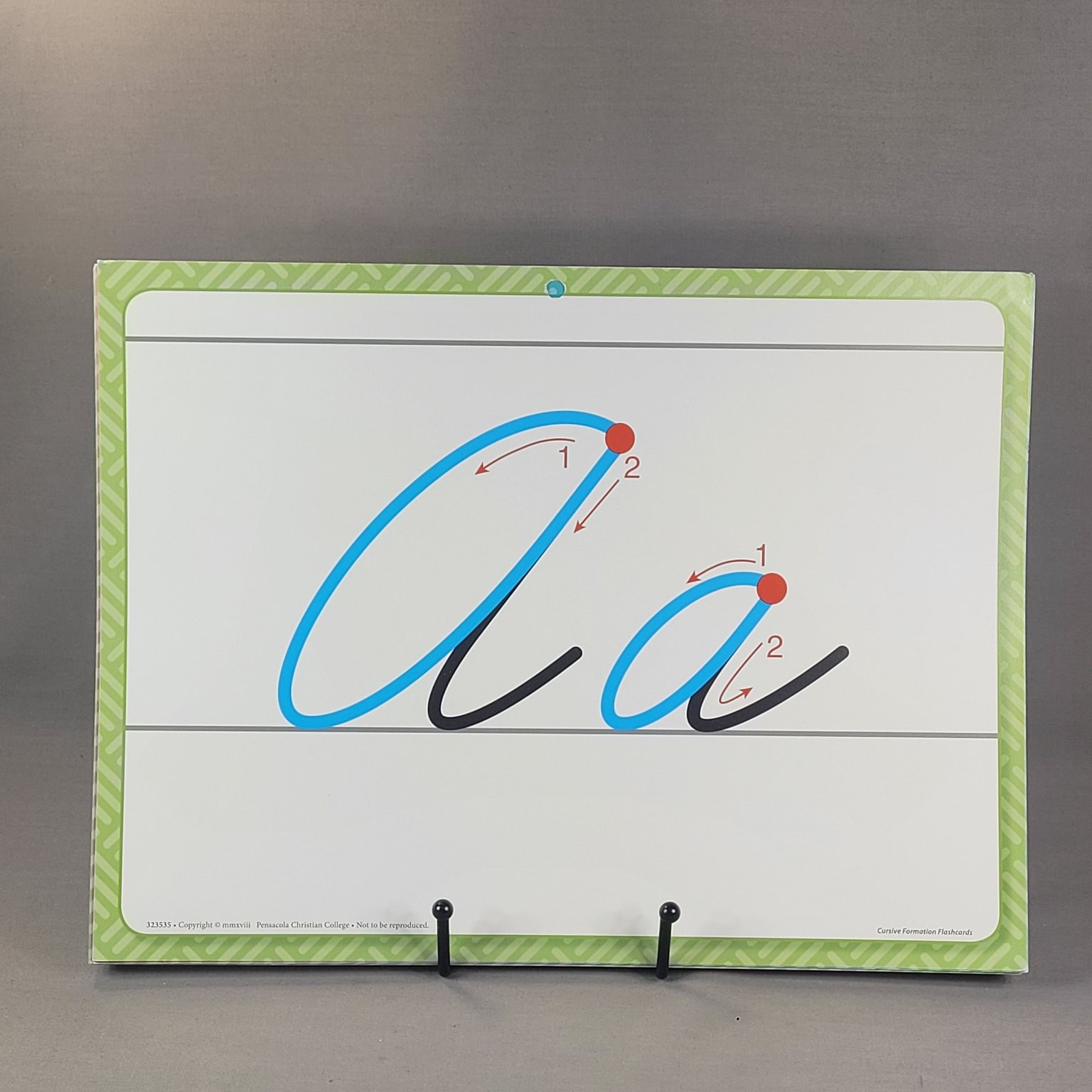 Cursive Formation Flashcards Abeka Educational Aid Handwriting 2018 Grade 3+