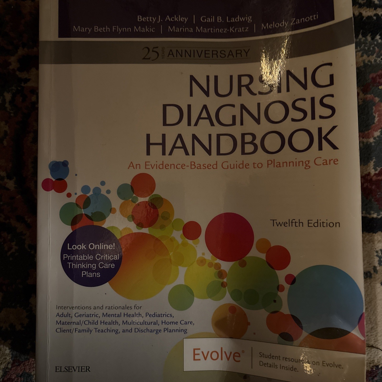 Nursing Diagnosis Handbook, 12th Edition 2021-2023 with scratch key intact