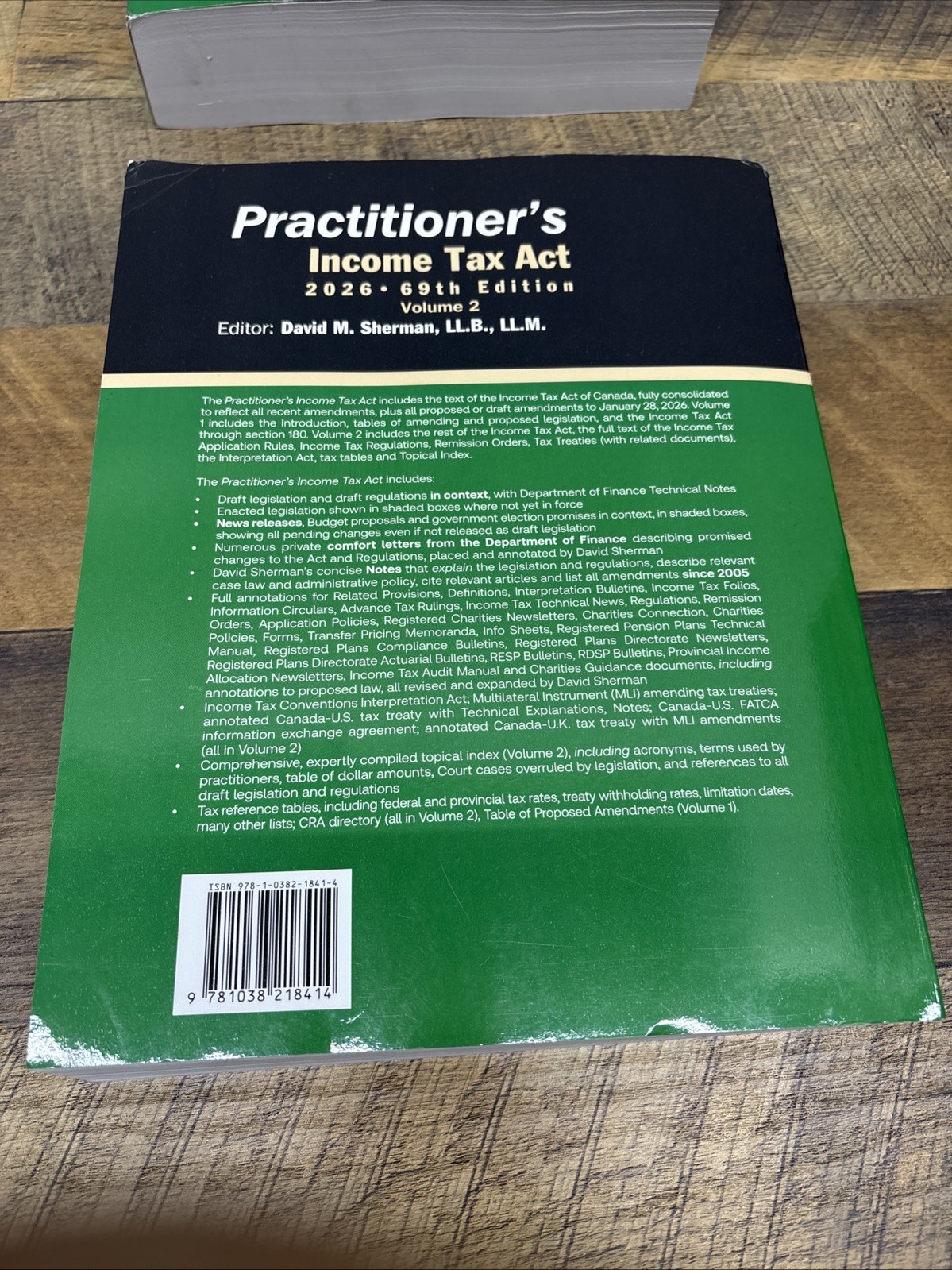 Practitioner’s Income Tax Act 2026 69th Edition David Thomson Reuters Vol 1 & 2