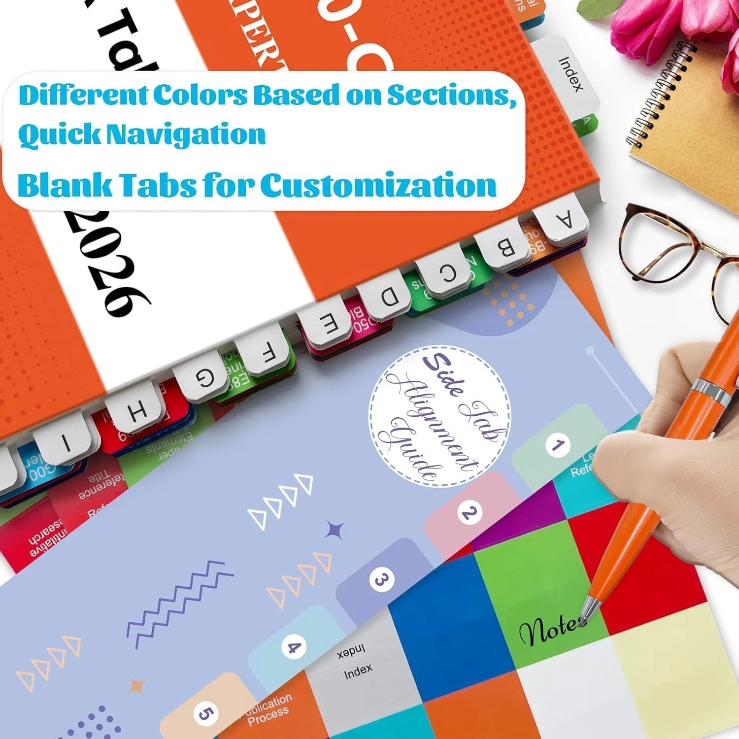 Color-Coded Index Tabs 2026 for Medical Coding Books`