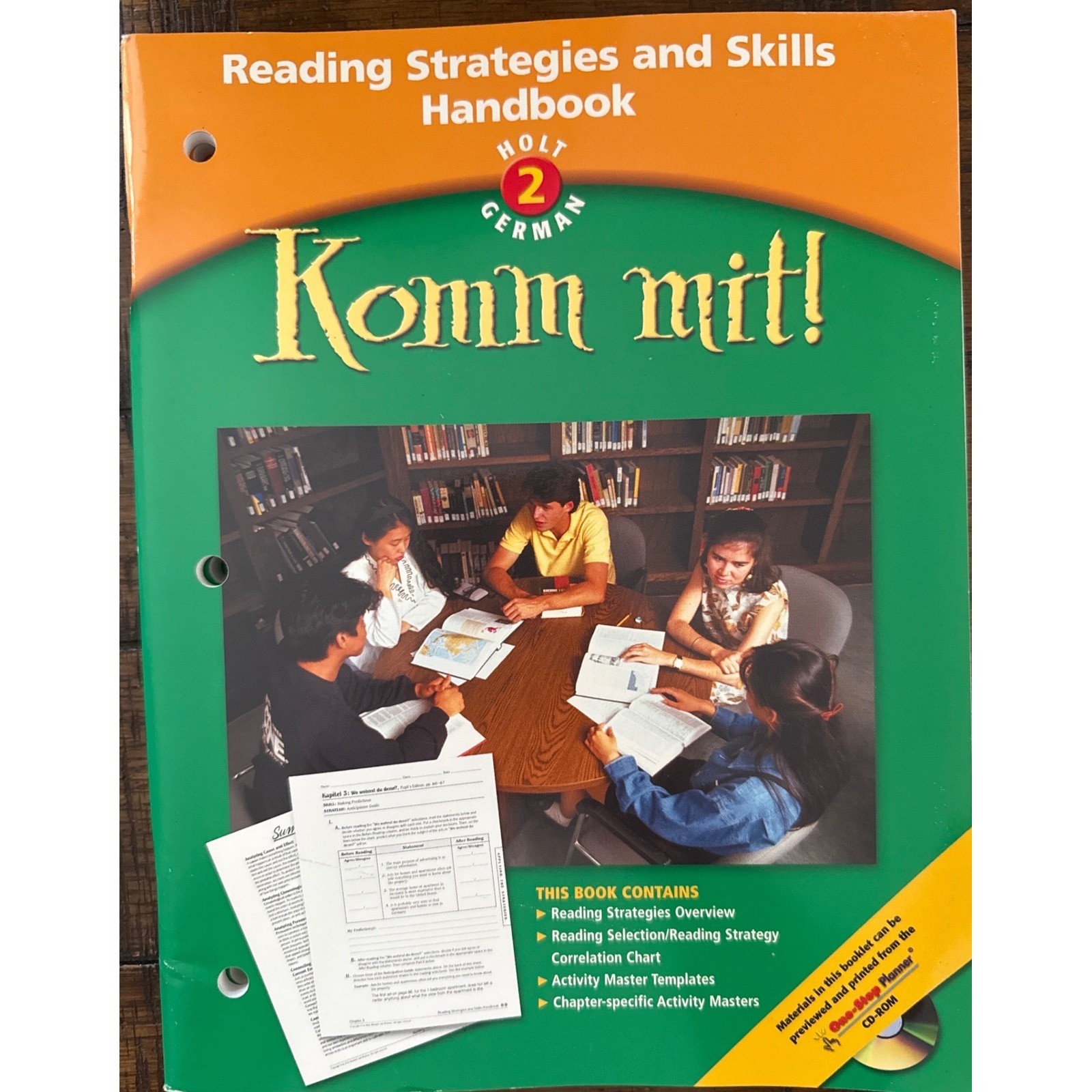 Komm Mit Holt German Level 2 Teacher Resource Lot Textbook VHS Guides