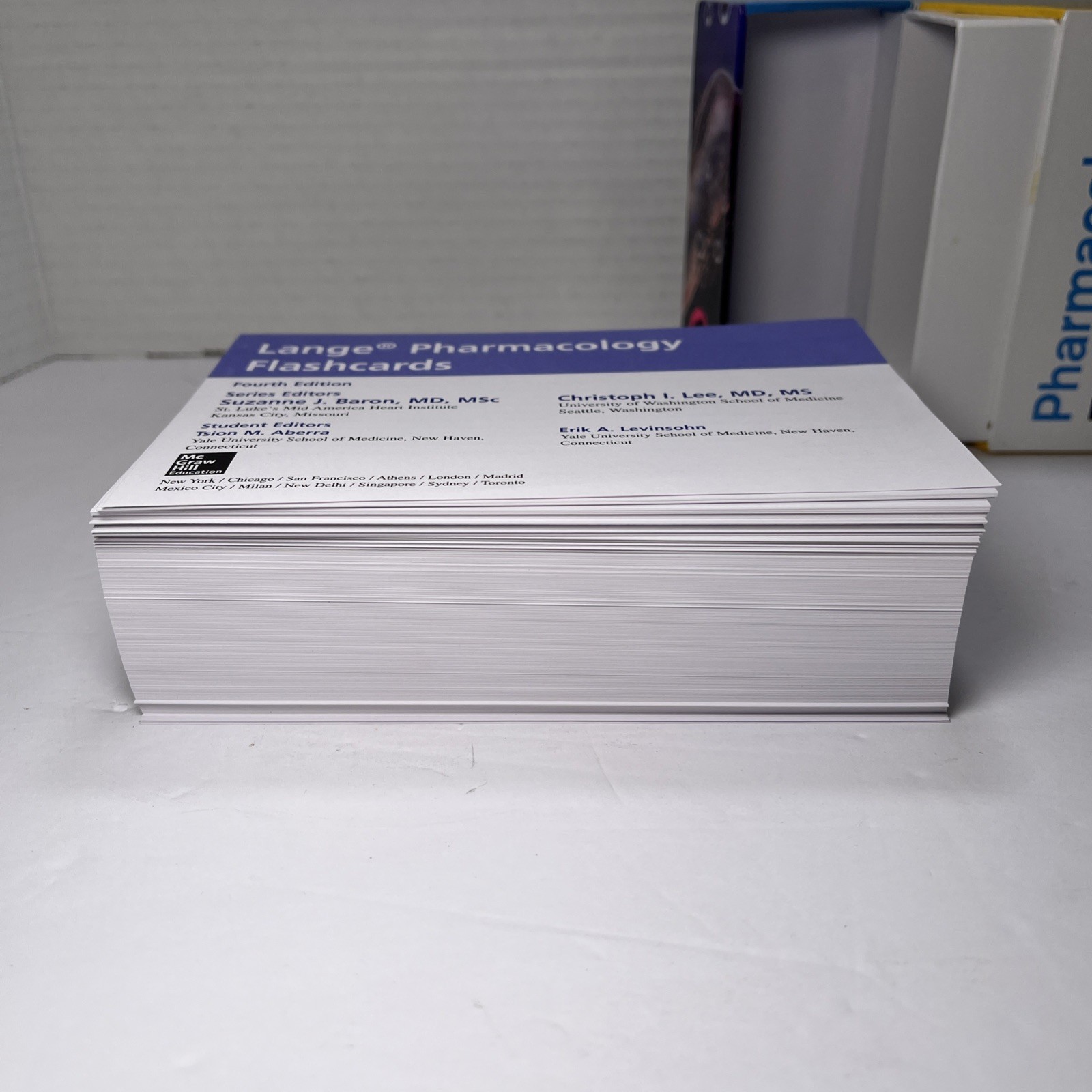 Lange Pharmacology Flash Cards Fourth Edition (A & L Lange Series) – VERY GOOD