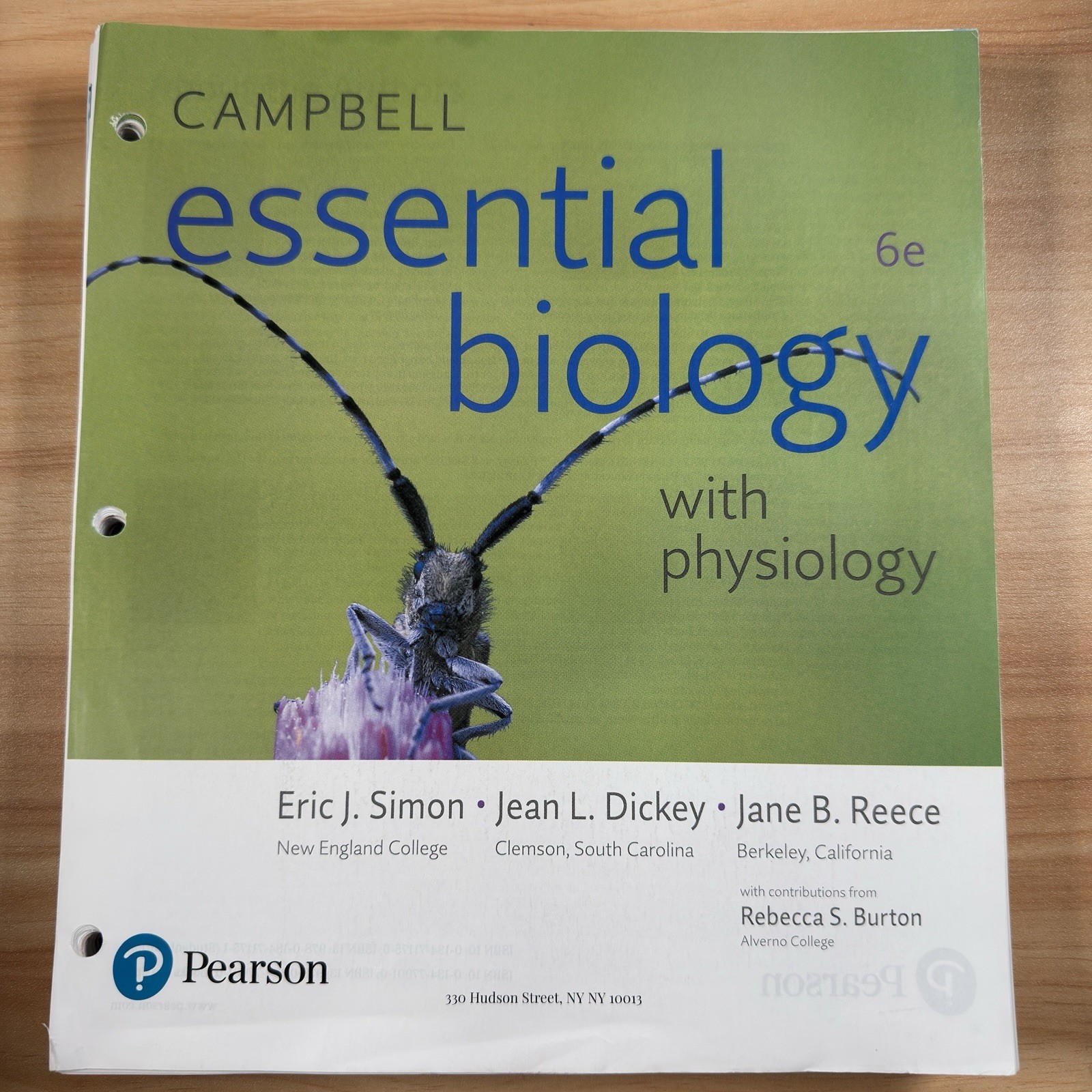 Campbell Essential Biology with Physiology 6th Books a La Carte Pearson