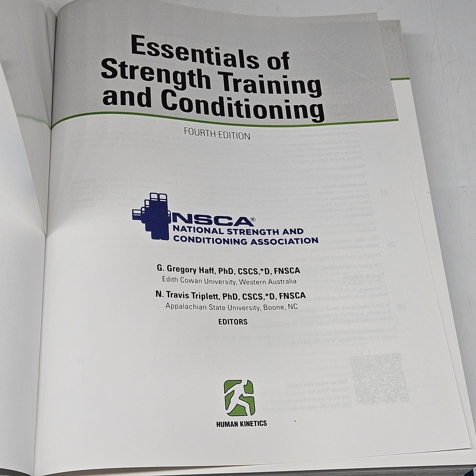 Essentials of Strength Training and Conditioning Fourth 4th Edition Haff NSCA HC
