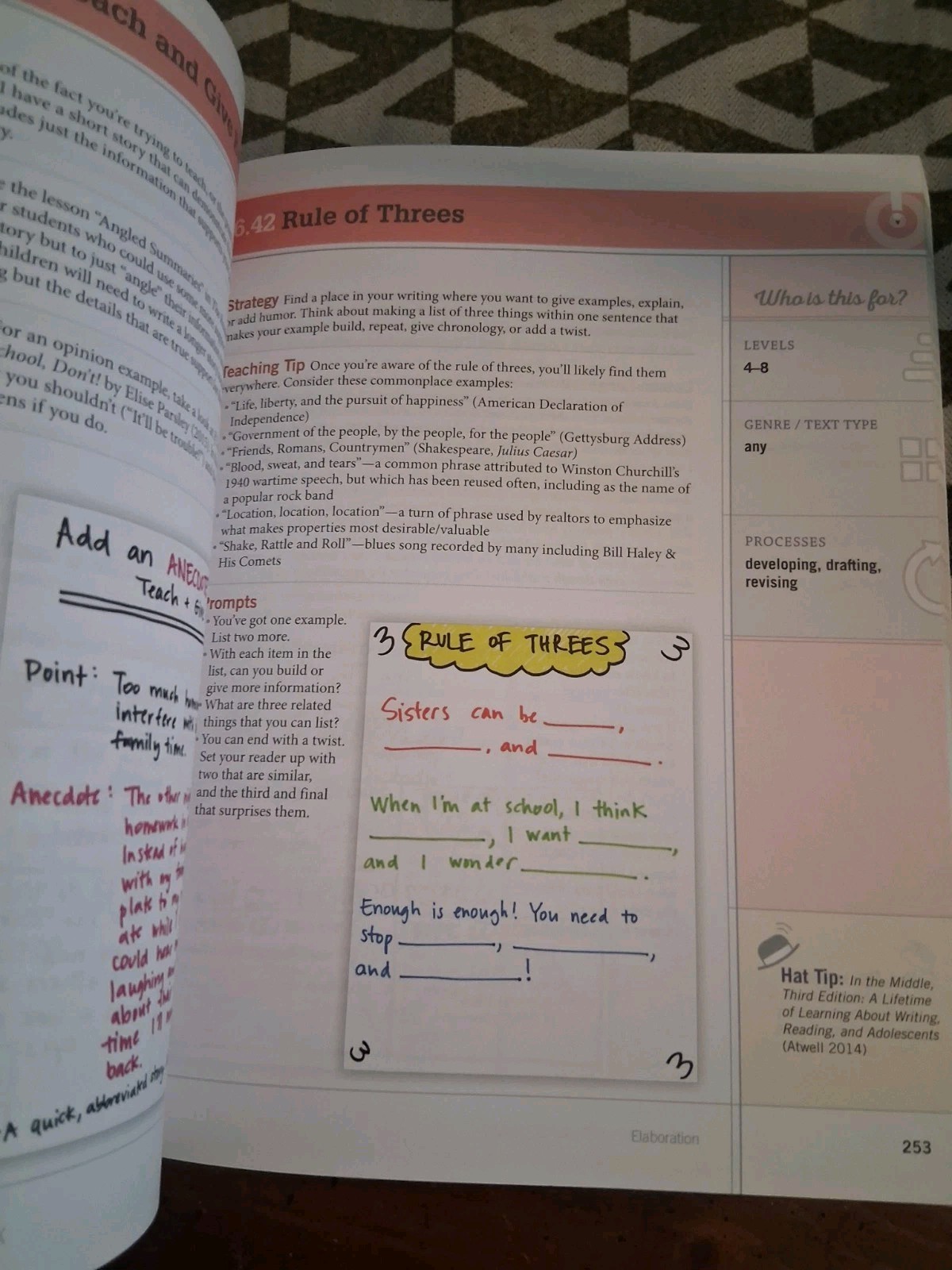 The Writing Strategies Book by Jennifer Serravallo (410 pages) Softcover