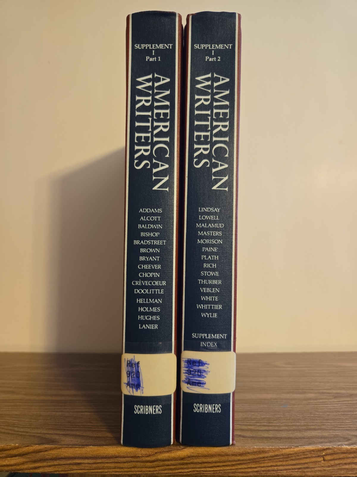 American Writers Series: Supplement I, Parts 1 & 2b (Scribner’s)