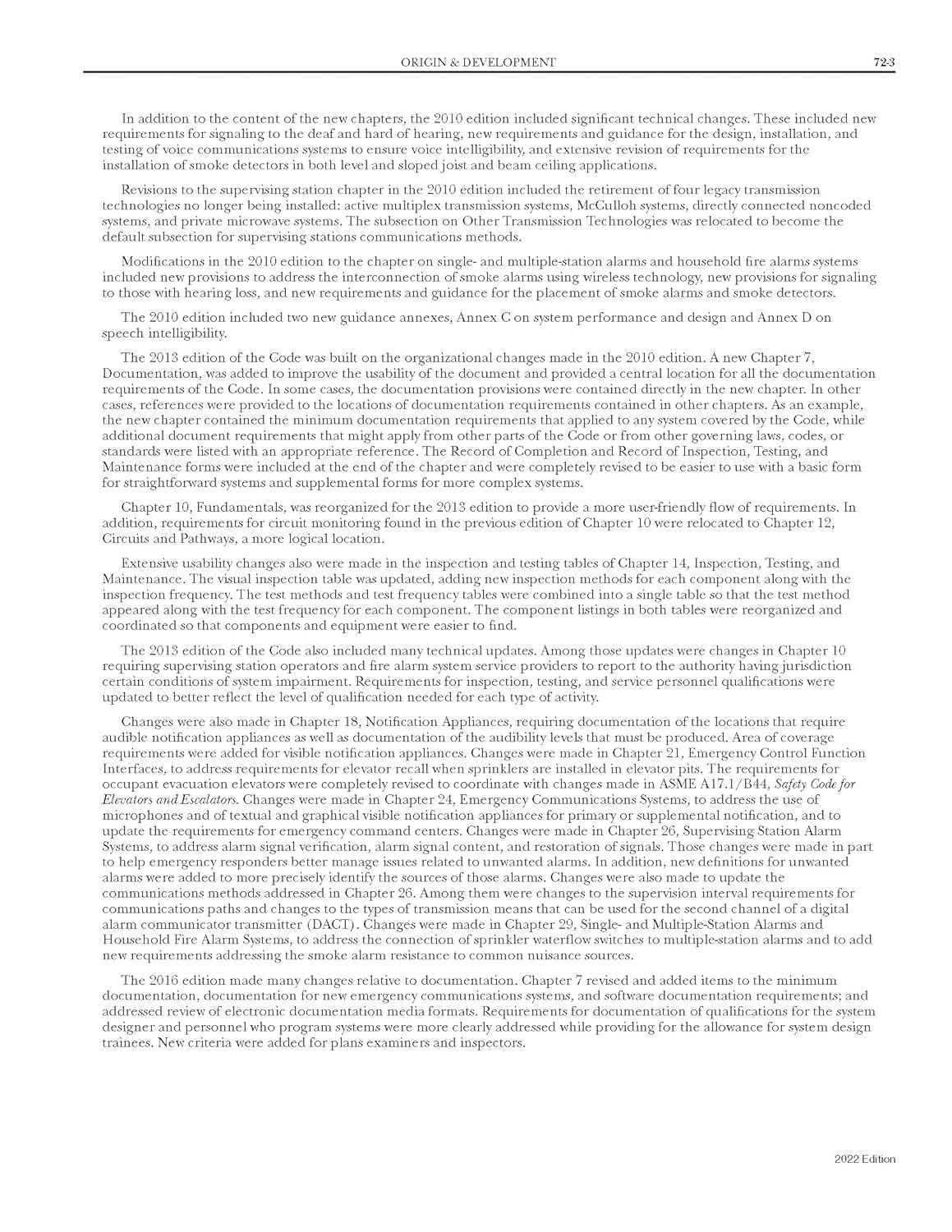 NFPA 72, National Fire Alarm and Signaling Code, 2022 Edition