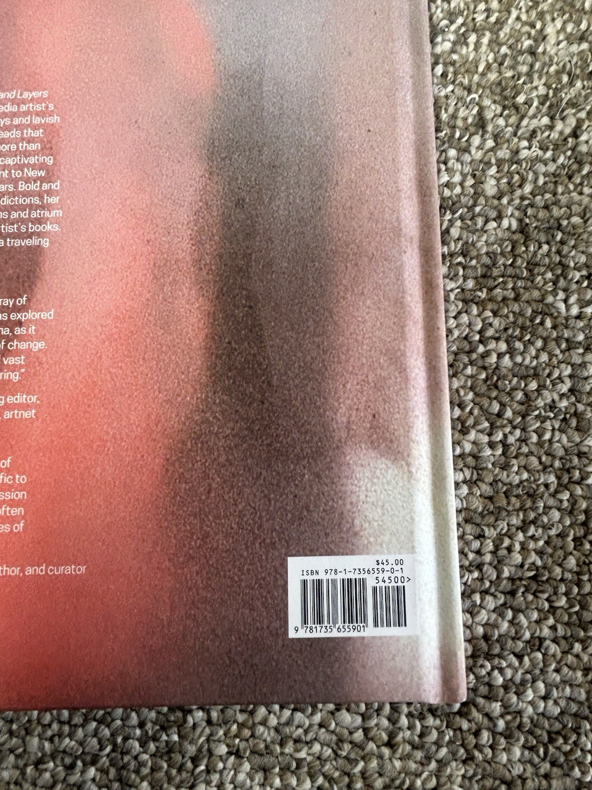 Sara Garden Armstrong Art Artist Book Coffee Table Pink Photos Threads & Layers