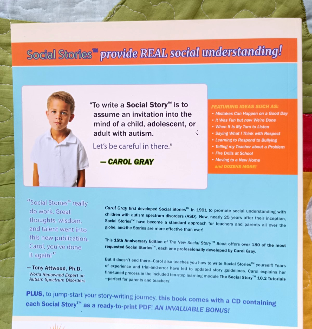 The New Social Story Book by Carol Gray Revised And Expanded Like New Free Post
