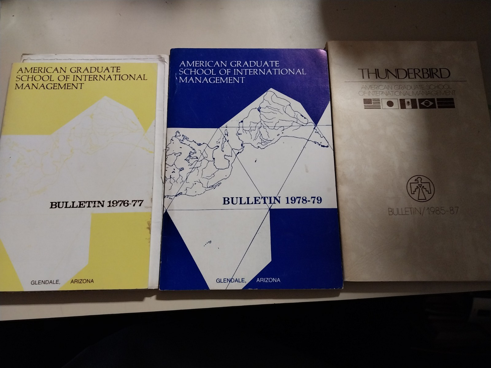 american graduate school of international management 1976-77, 78-79, &85-87 book