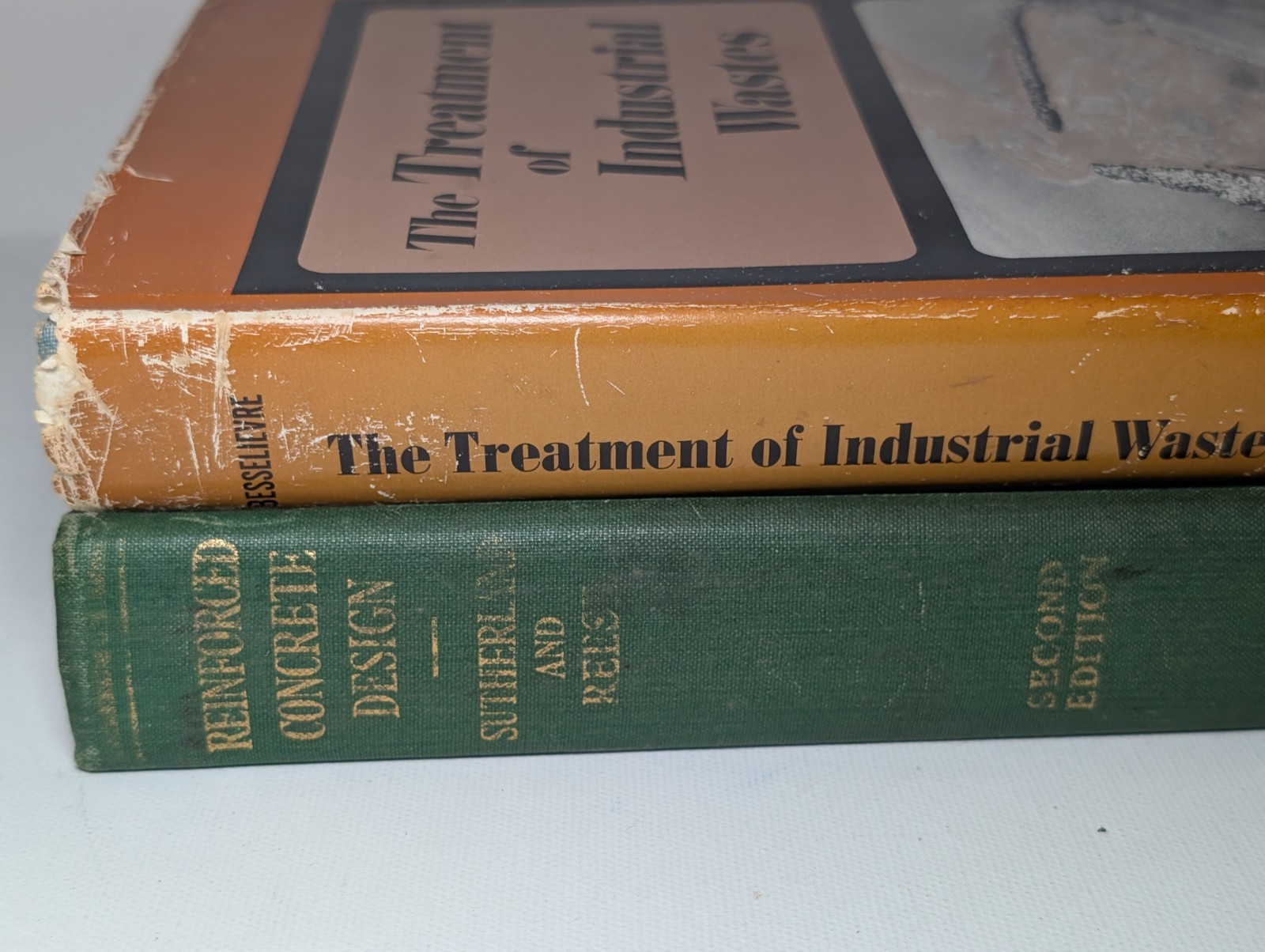 Vintage Engineering Book Lot Reinforced Concrete Design Treatment Industrial Was