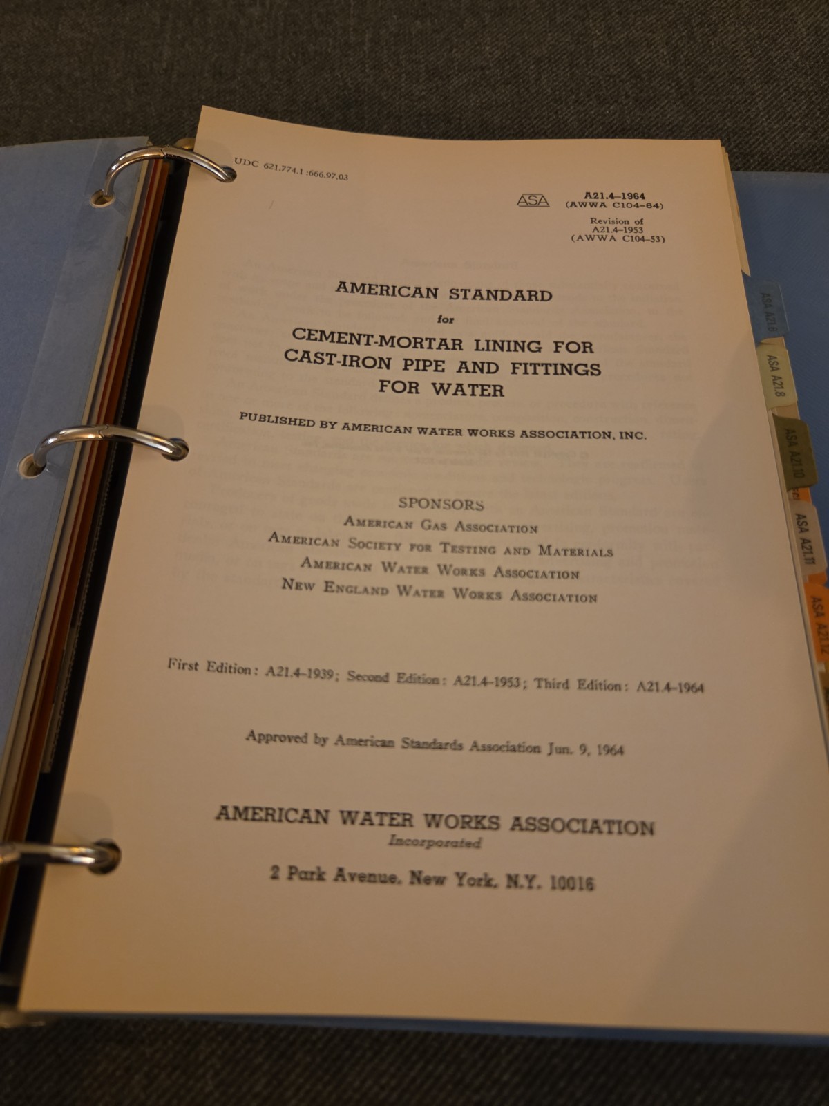 Handbook Of Cast Iron Pipe 3rd Edition Cast Iron Pipe Research Association 1960s