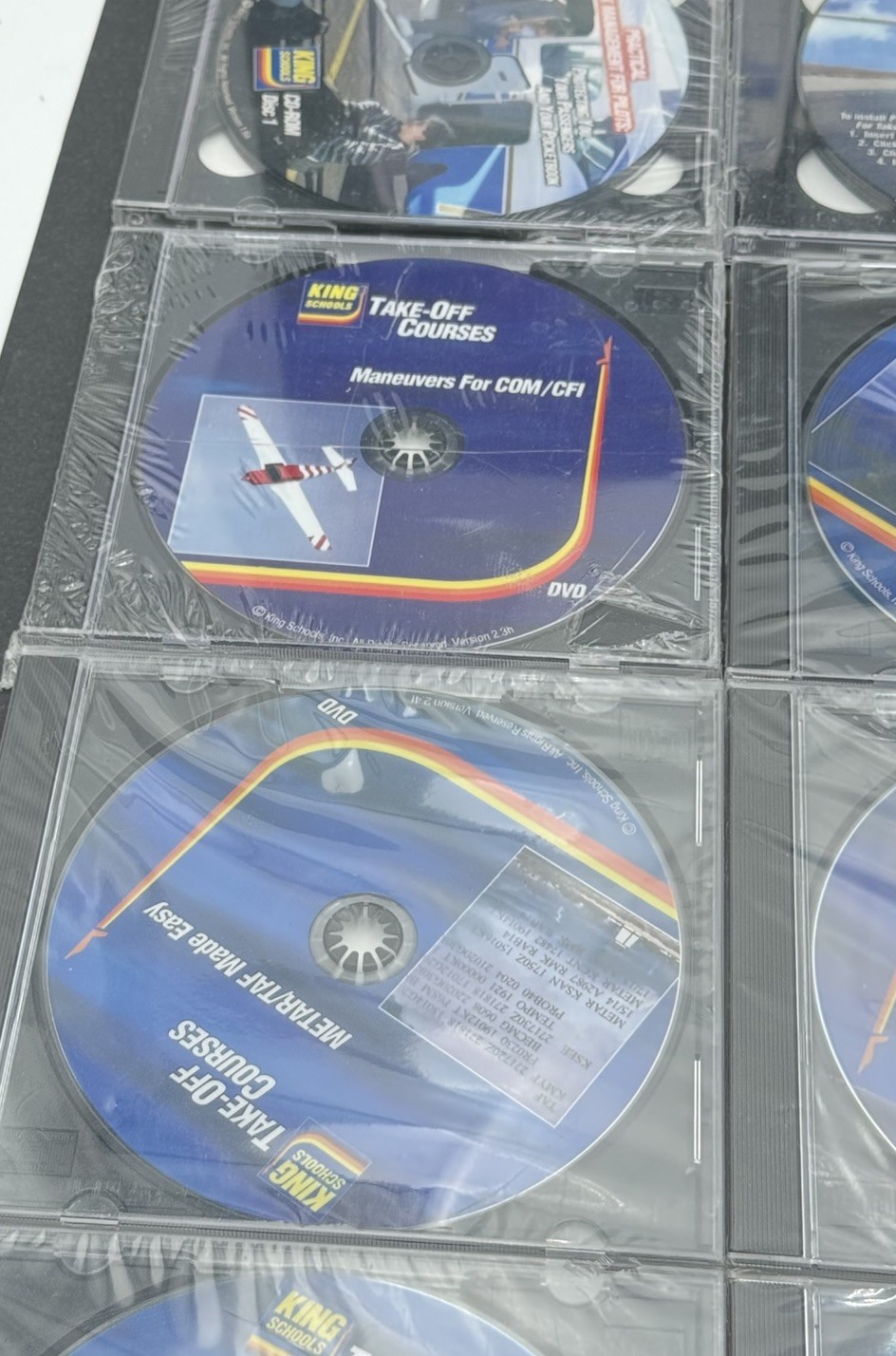 King Schools – 13 DVD & 4 CD-ROM Lot w/Study Guides Aviation Flight Courses NEW