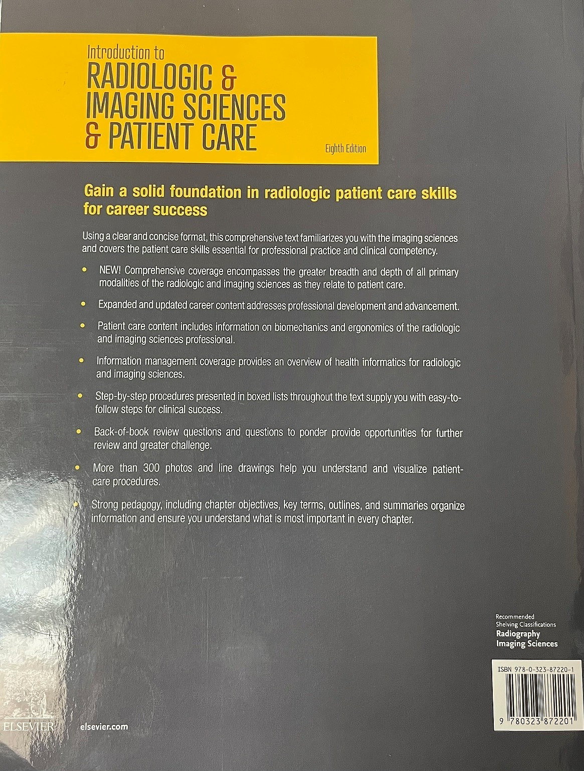 Introduction to Radiologic & Imaging Sciences & Patient Care, 8th Edition