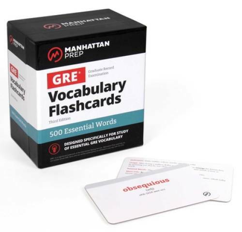 500 Essential Words: GRE Vocabulary Flash Cards (Manhattan Prep GRE Strat – GOOD
