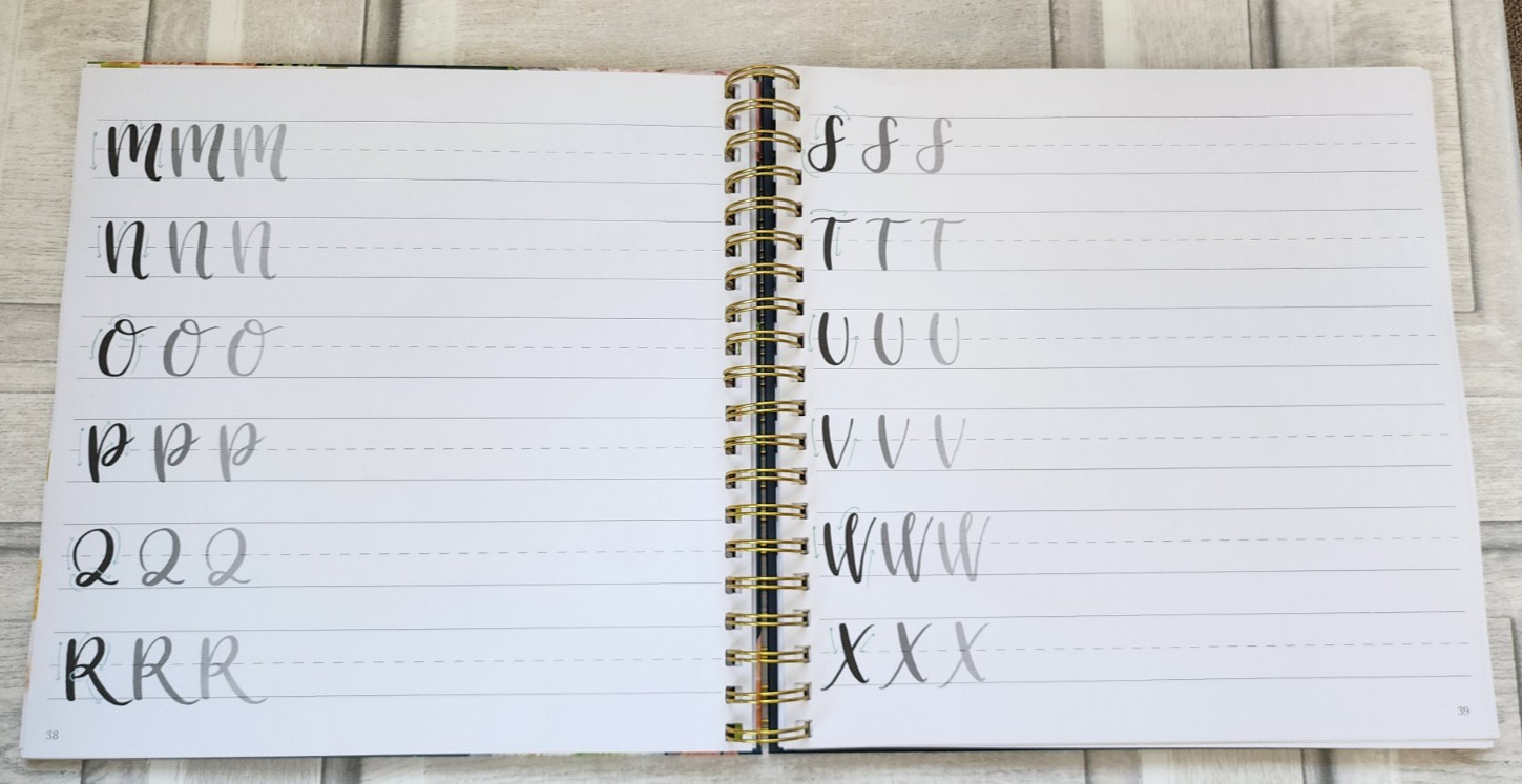 Pretty Simple Lettering Calligraphy for beginners hardcover spiral-bound unused