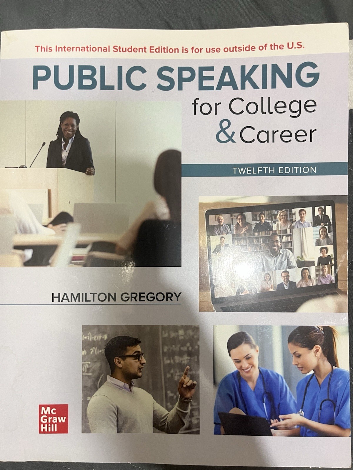 McGraw Hill Public Speaking for College & Career 12th Ed Hamilton Gregory PB