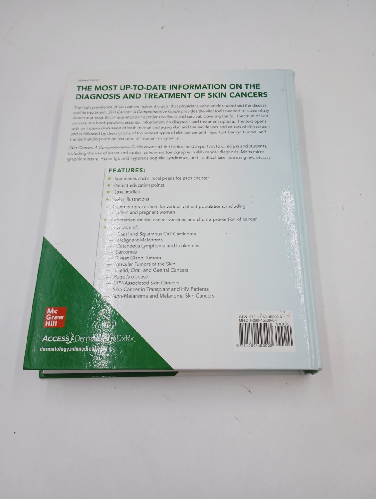 SKIN CANCER A COMPREHENSIVE GUIDE KEYVAN NOURI MCGRAW HILL TEXTBOOK HARDCOVER
