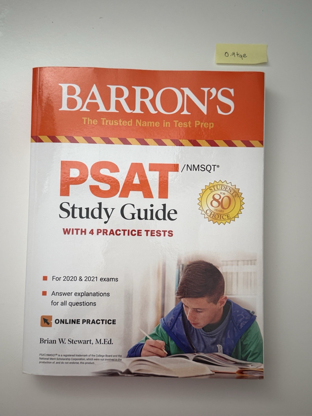Barron’s Test Prep PSAT/NMSQT Study Guide 4 Practice Test By Stewart, Brian W.