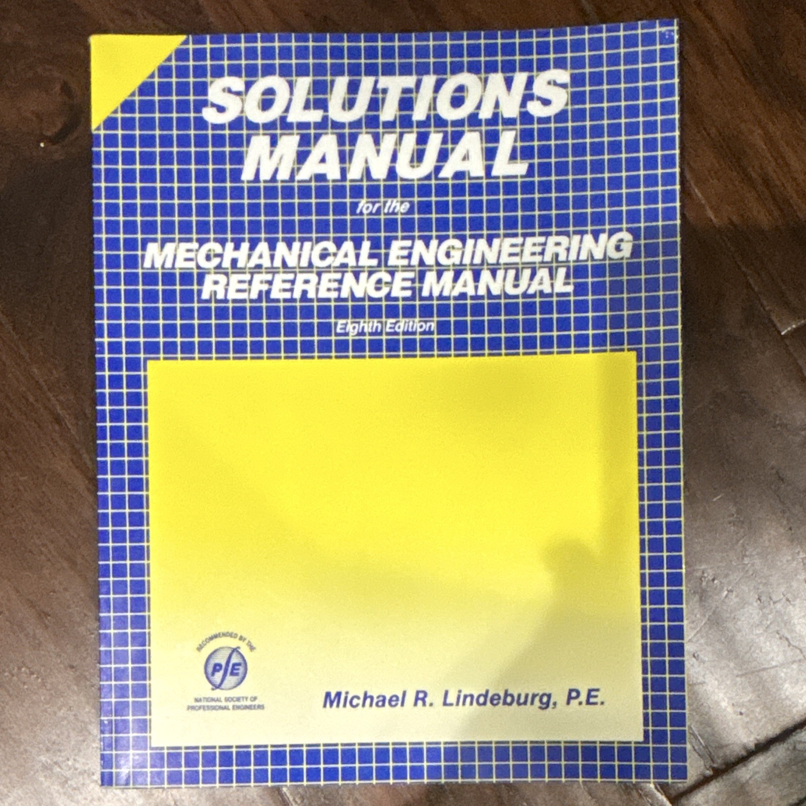 Michael R. Lindeburg, P.E. Solutions Manual Mechanical Eng Reference Manual 8th