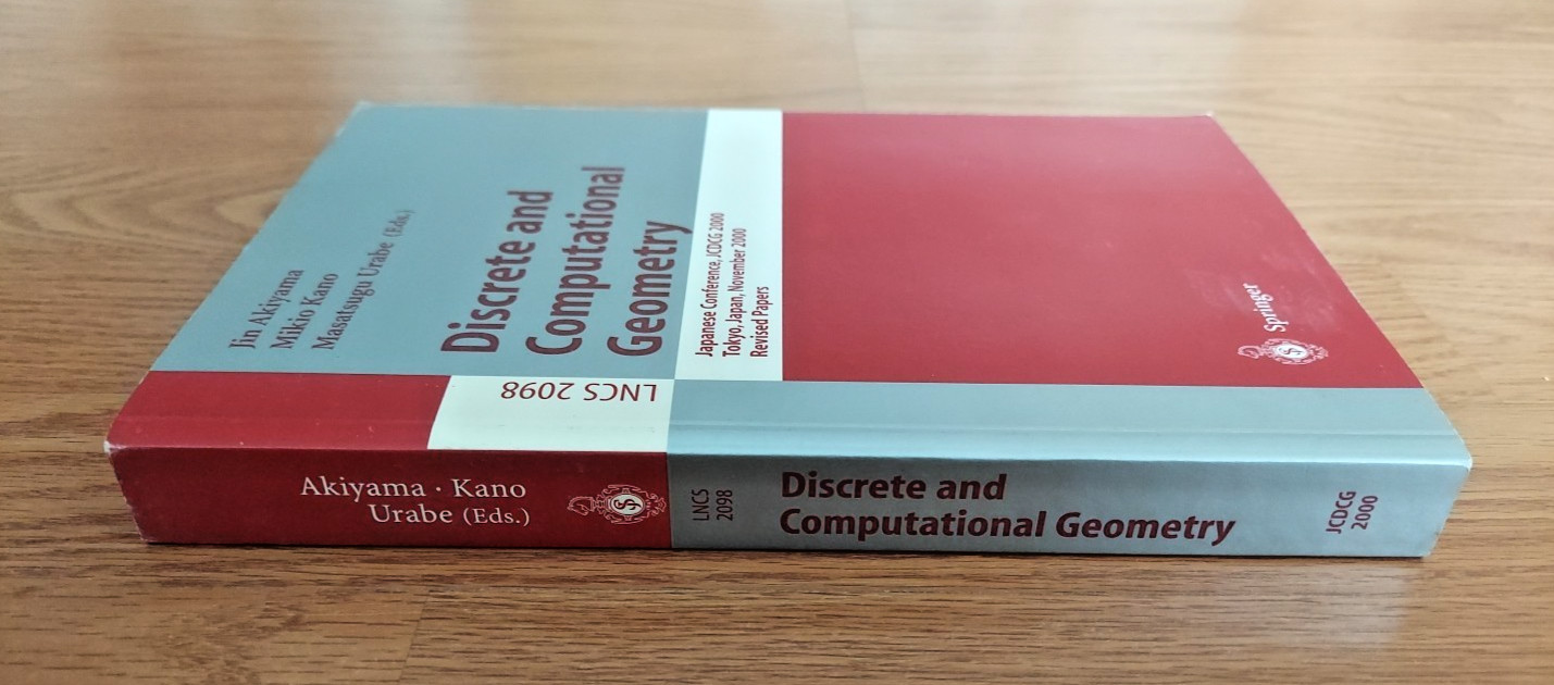 Discrete and Computational Geometry Japanese Conference, JCDCG 2000 Revised Book