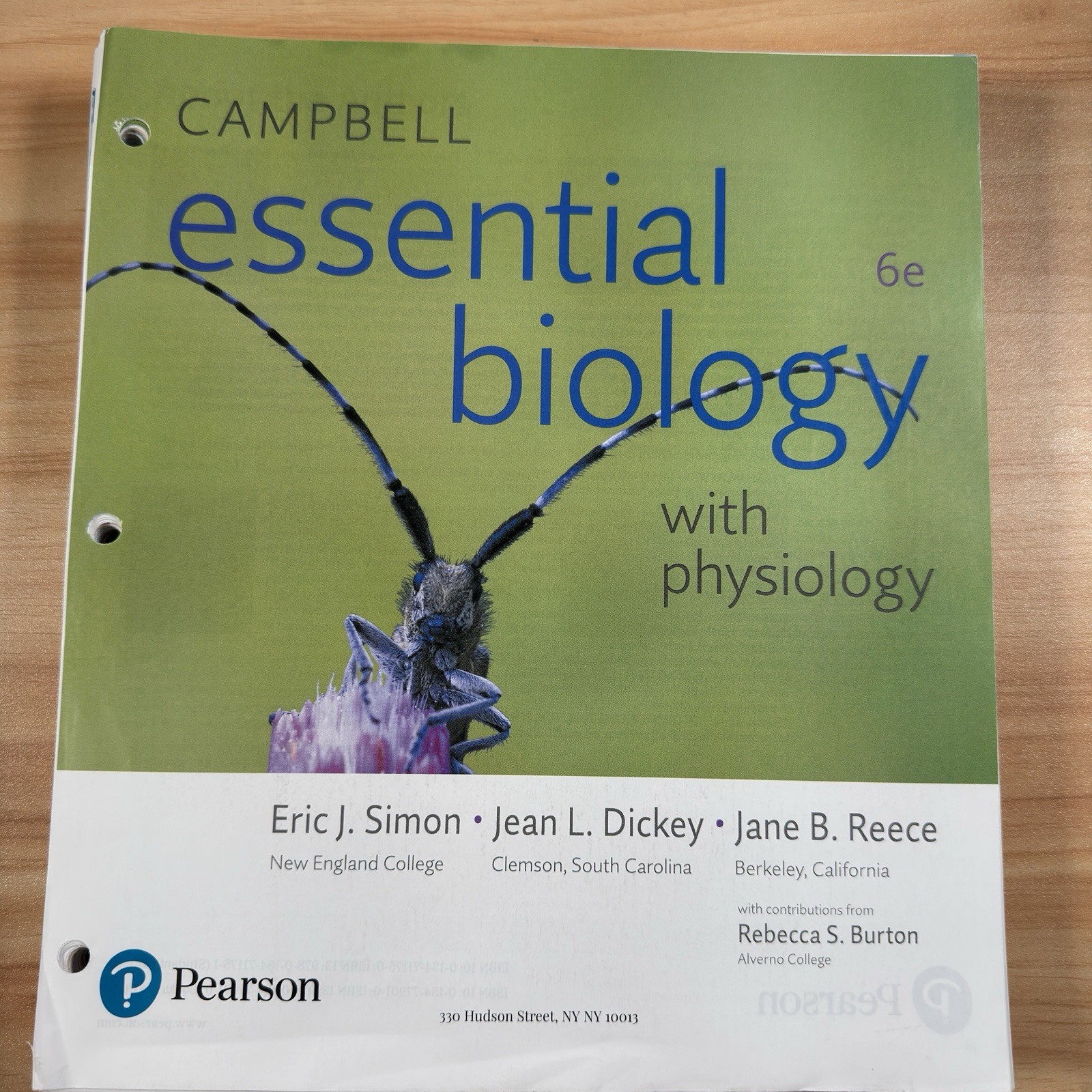 Campbell Essential Biology with Physiology 6th Books a La Carte Pearson