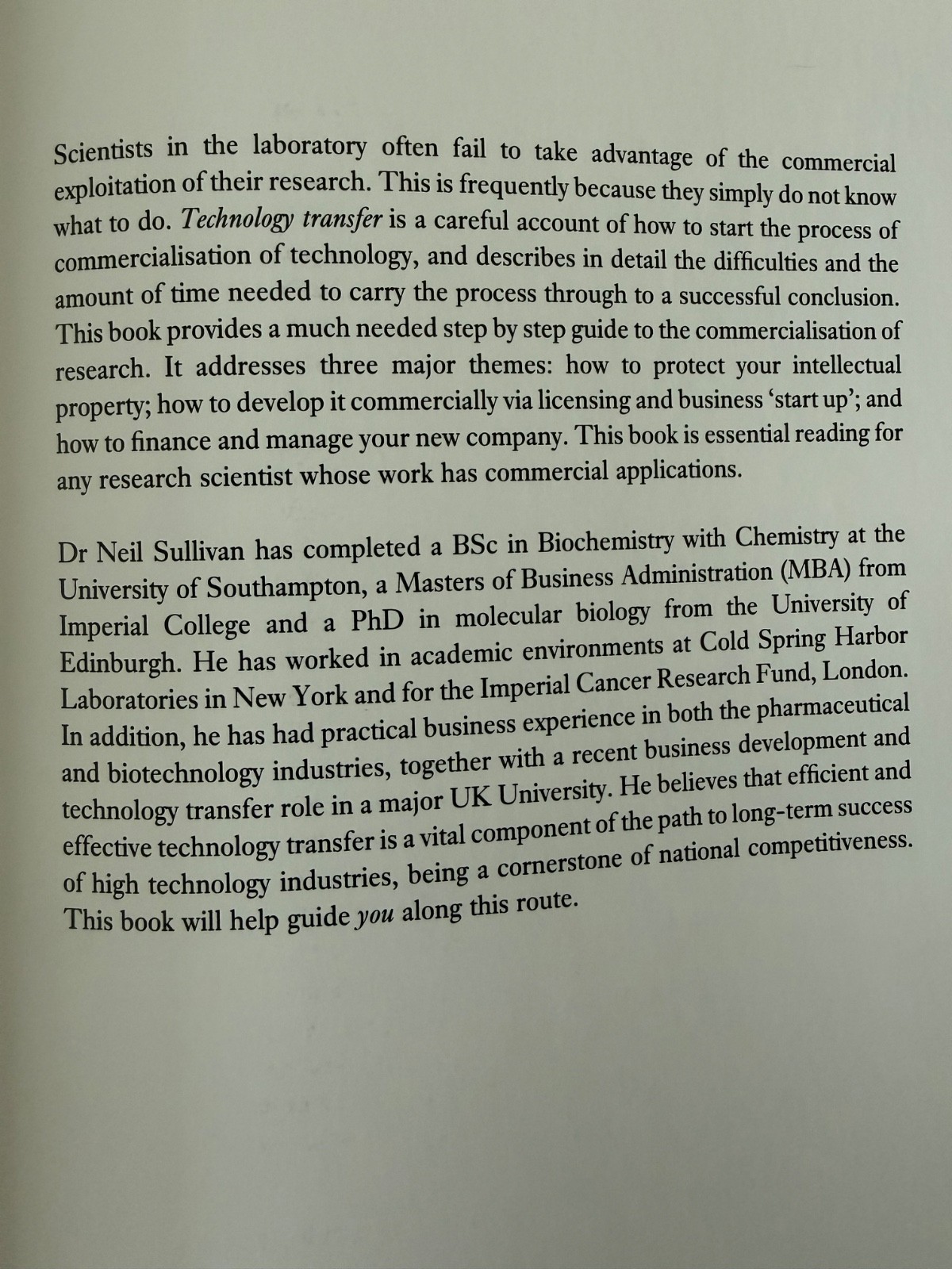 Technology Transfer: Making the Most of Your Intellectual Property