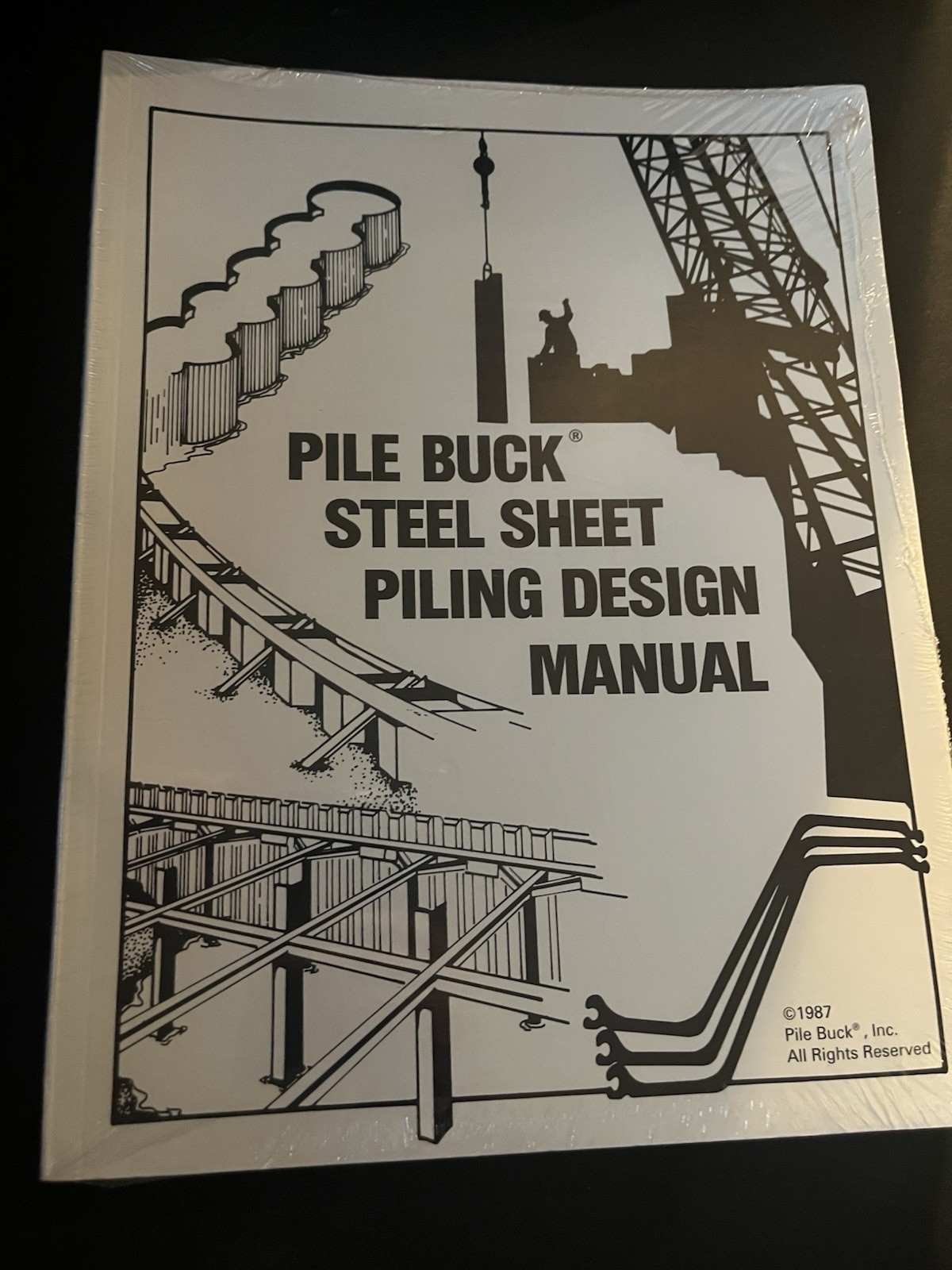 PILE BUCK STEEL SHEET PILING DESIGN MANUAL 1987 Vintage Book New