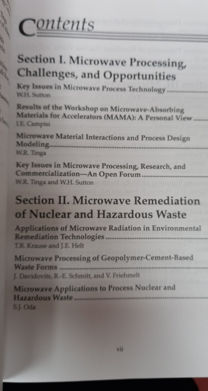 Microwaves: Theory and Application in Materials Processing II