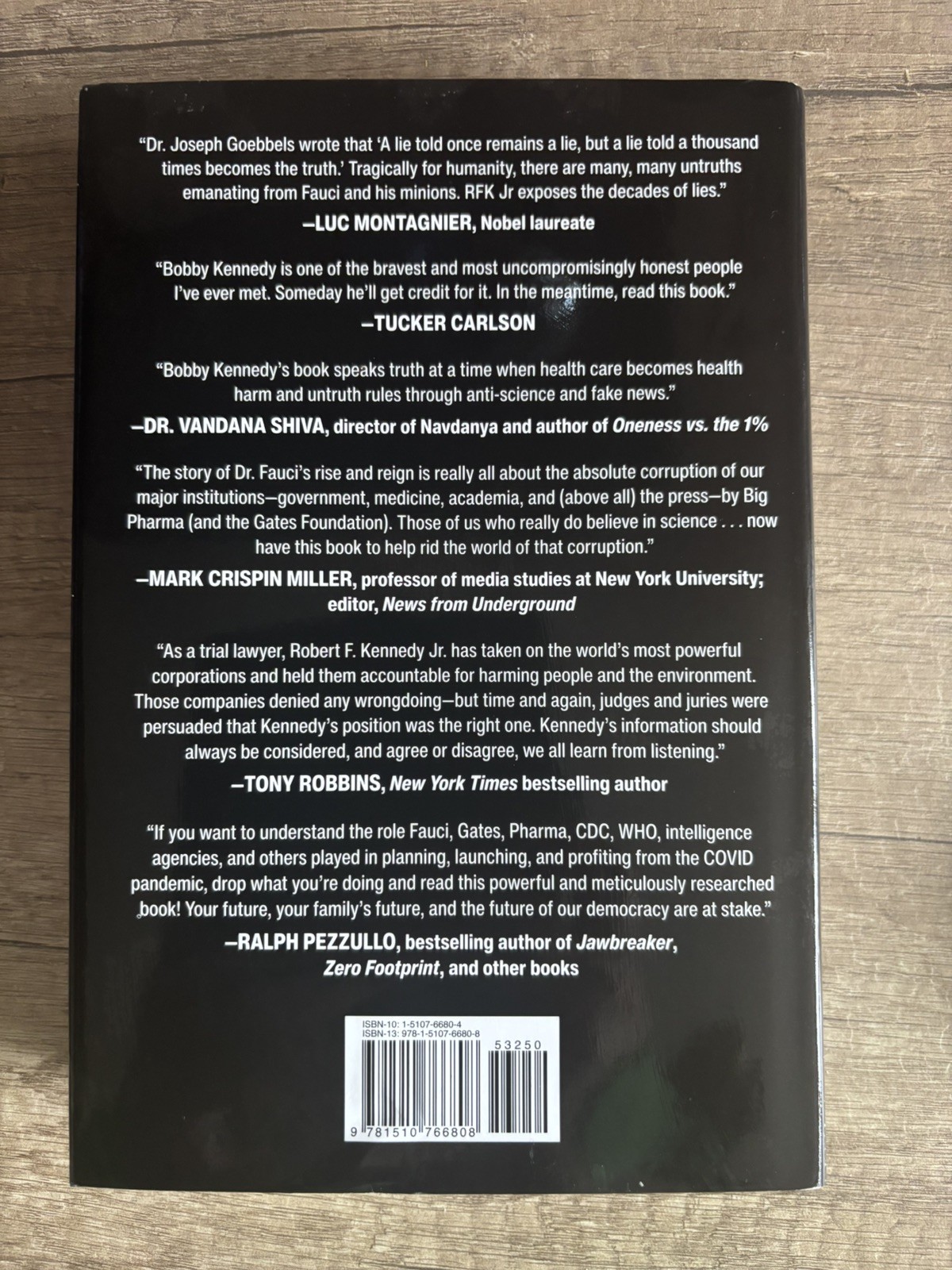 The Real Anthony Fauci: Bill Gates, Big Pharma, and t..by Kennedy Jr., Robert VG