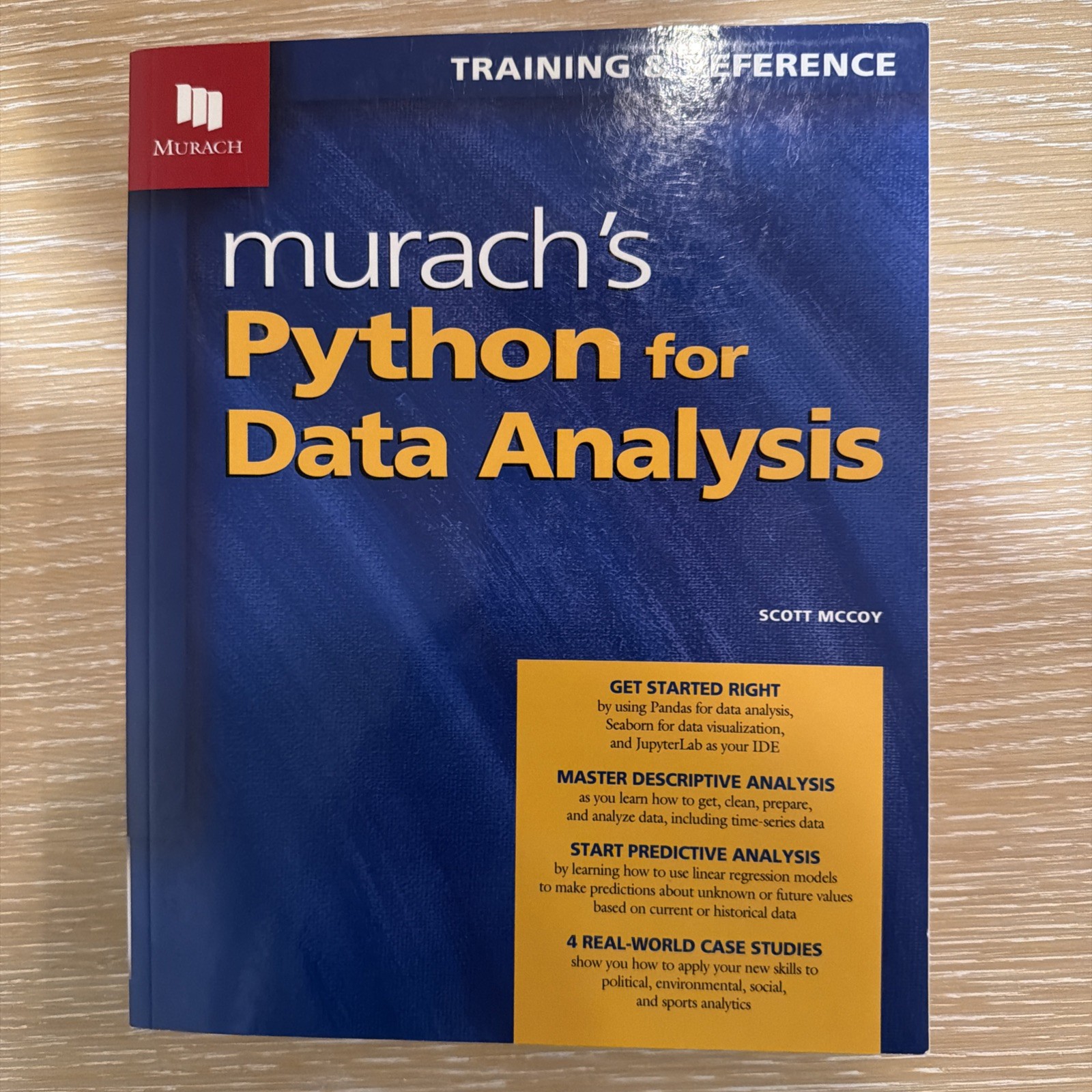 Murach's Python for Data Analysis by Scott McCoy (2021, Trade Paperback)