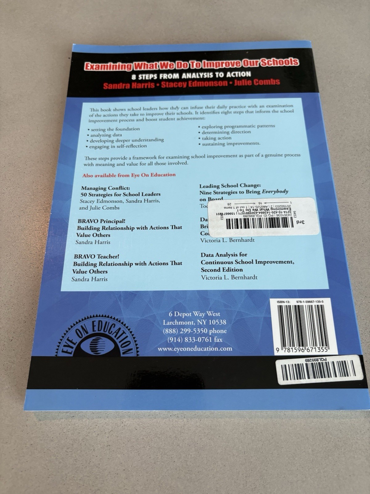 Examining What We Do to Improve Our Schools: Eight Steps from Analysis to Action