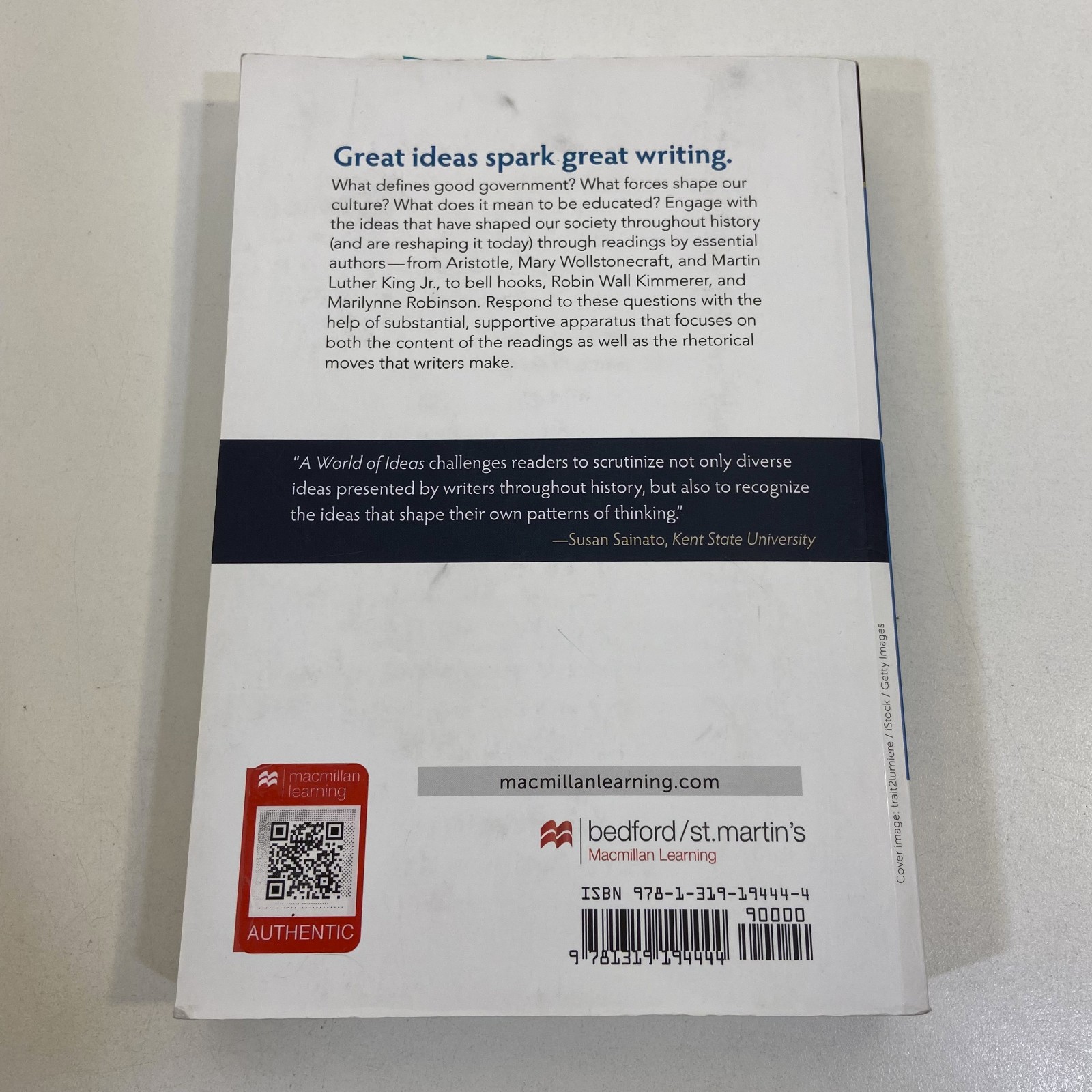 World of Ideas Essential Readings for College Writers 11th Edition 2020 TPB