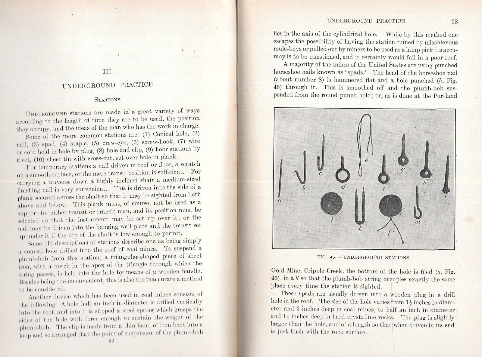 “MANUAL OF UNDERGROUND SURVEYING” by L. W. Trumbull – 1910