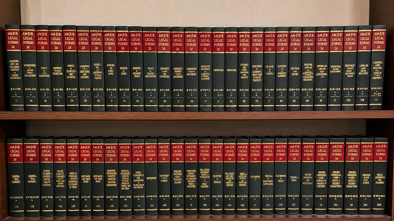 AM JUR Legal Forms 2d Law Reference Book Volume Choice You Pick Hardcover
