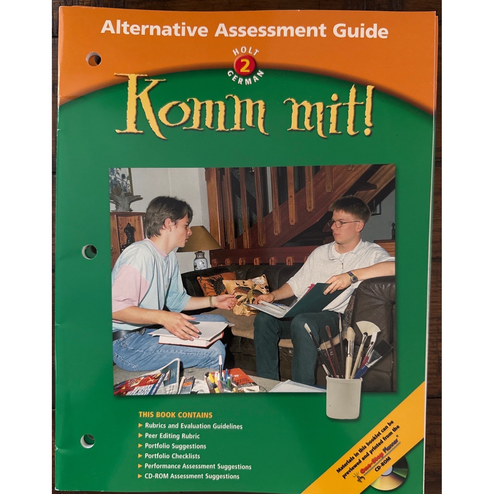 Komm Mit Holt German Level 2 Teacher Resource Lot Textbook VHS Guides