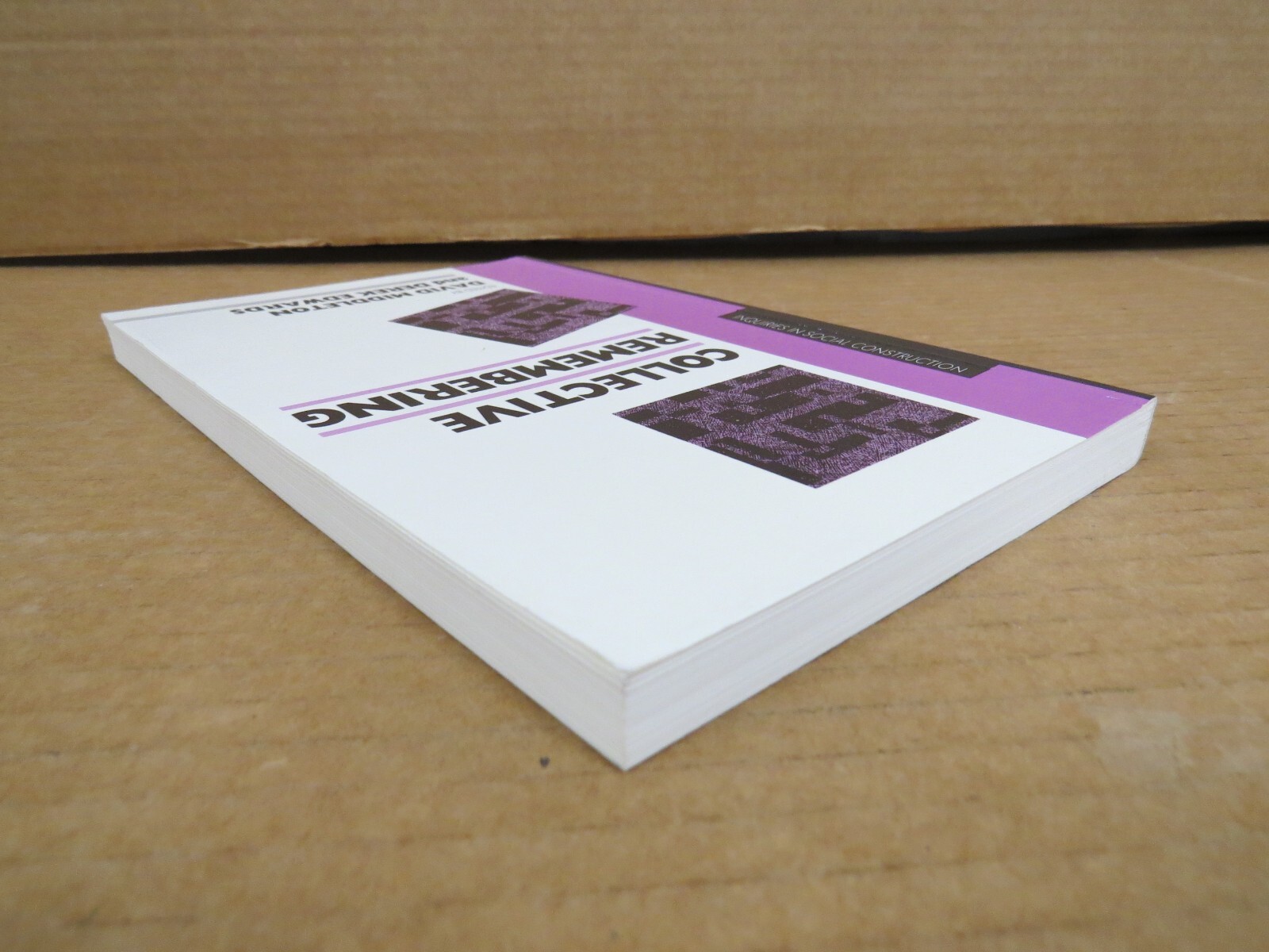 Collective Remembering David Middleton 1990 PB Social Psychology Cultural Memory