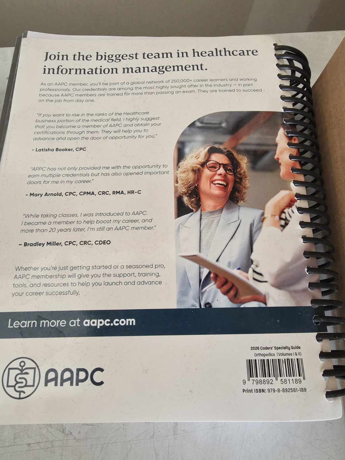 AAPC 2026 Coders’ Specialty Guide Orthopedics Volumes I & II Set